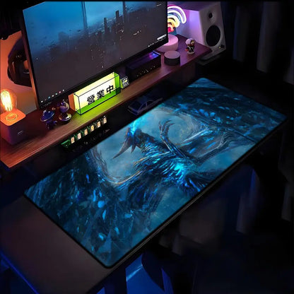 World of Warcraft Lich King -hiirimatto PC HD anime -pelitarvikkeet näppäimistön hiirimatto kannettavalle XXL pelikaappi työpöytä Mer -hiirimatto
