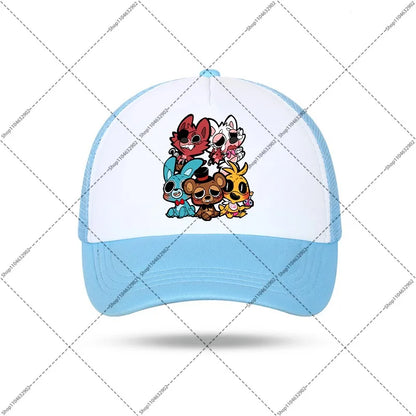 FNAF beisbolo kepurė „Five Nights at Freddy’s“ unisex kepurės nuo saulės su animacinių filmų ir anime motyvais, berniukams ir mergaitėms skirtos mados kepurės, gimtadienio šventės dovanos