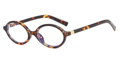 Cute Small Frame Oval Women's Sunglasses Sexy Leopard Retro Luxury Sun Glasses Ladies Fashion Shades Trends Eyewear Unique