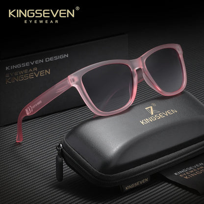 KINGSEVEN Brand Casual Driving Glasses Square Frame Men's Sunglasses Polarized Outdoor Travel Eyewear