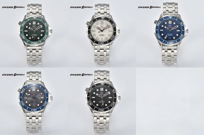 DWAYNE CAMPBELL Orologio da uomo di alta gamma NH35 automatico meccanico, lunetta in ceramica, impermeabile, classico da business