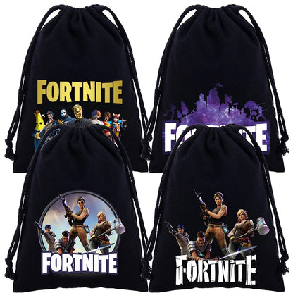 Fortnite Jungen Mädchen Kordelzugbeutel mit Cartoon- und Anime-Print, große Aufbewahrungstasche, Tragetasche, Handtasche, neues süßes Geburtstagsgeschenk