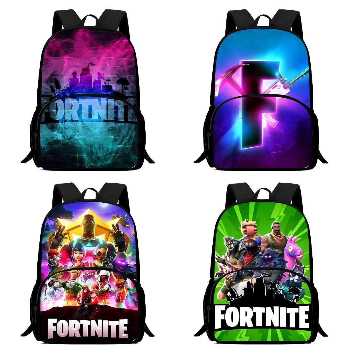 Suosittu FortniteS-peliaiheinen lasten reppu pojille ja tytöille, syntymäpäivälahja oppilaalle, koululaukku lapselle, suurikapasiteettinen kestävä retkeilyreppu