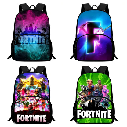 Suosittu FortniteS-peliaiheinen lasten reppu pojille ja tytöille, syntymäpäivälahja oppilaalle, koululaukku lapselle, suurikapasiteettinen kestävä retkeilyreppu