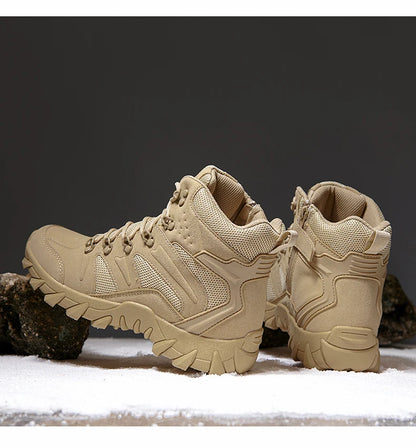 Ulepszone taktyczne męskie buty treningowe do walki, outdoorowe, kempingowe, odporne na zużycie, do szybkiego reagowania, trekkingu, wędkowania i polowania