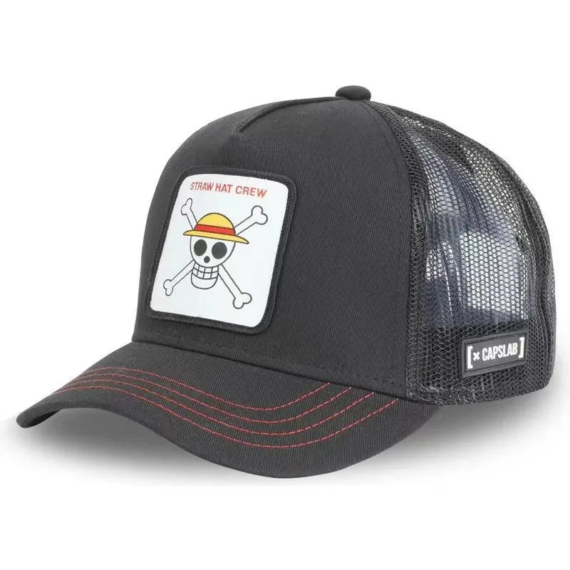Czapka baseballowa LUFFY do sportów na świeżym powietrzu – wiosenna i letnia moda, haftowana, regulowana, dla mężczyzn i kobiet – modna czapka outdoorowa w stylu hip-hopowym
