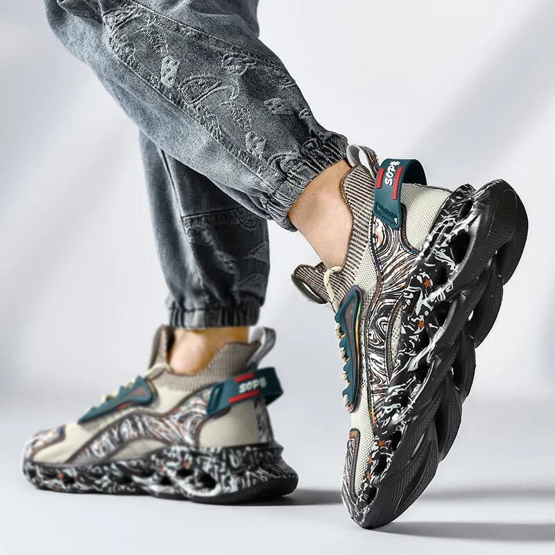 Herrskor Sneakers Herrskor för fritid Herrskor tennis Lyxskor Träningsskor Löpskor Andningsbara skor Modeloafers Löparskor för män