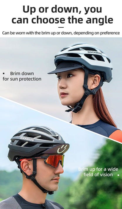 Casquette de cyclisme d'été ROCKBROS avec visière, protection solaire, respirante et à séchage rapide – Casquette de cyclisme pour les sports de plein air, la pêche et le cyclisme