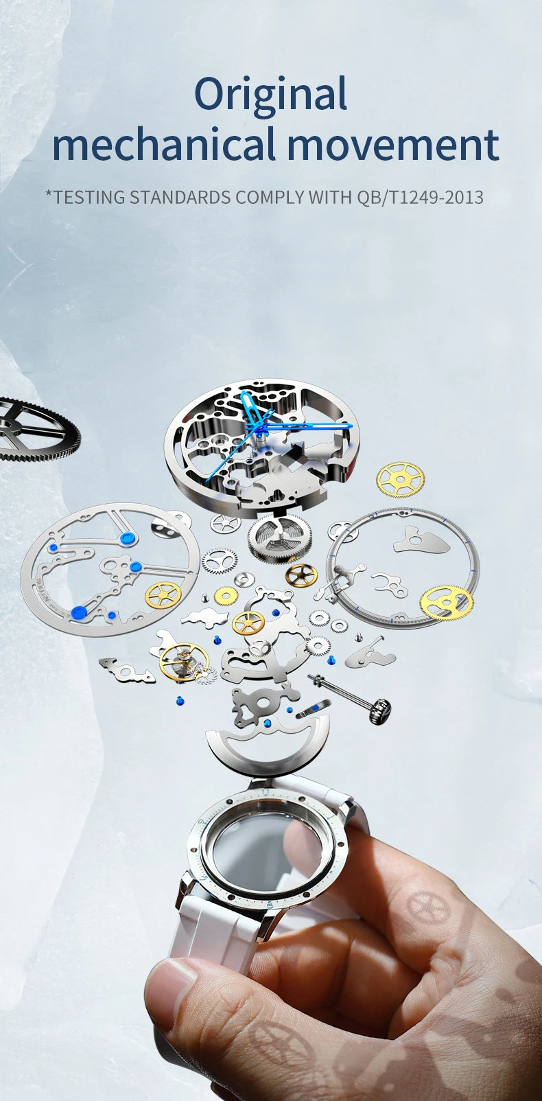 Luxury Brand Mens Automatic Watches Pagani Design Transparent Mechanical Watch For Men Sport Mechanical Skeleton Wristwatch Relo