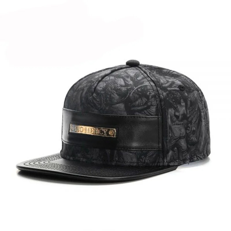 Usnjena bejzbolska kapica blagovne znamke Fashio za moške in ženske, HipHop Knight Snapback, Kpop, za odrasle, za prosti čas, oblikovalska Gorras Hombre