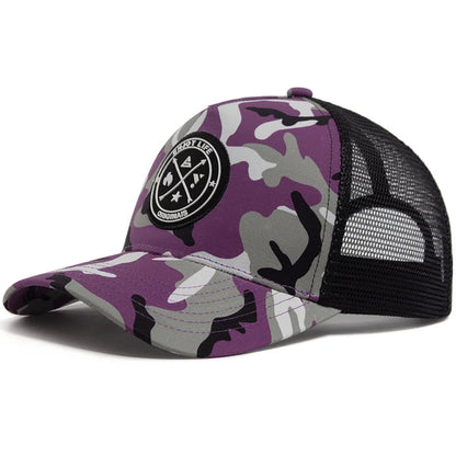 Summer Mesh Baseball Cap Women Men ENJOY LIFE Letter Patch Snapback Hat Casual Breathable Unisex Street Hip Hop Trucker Caps