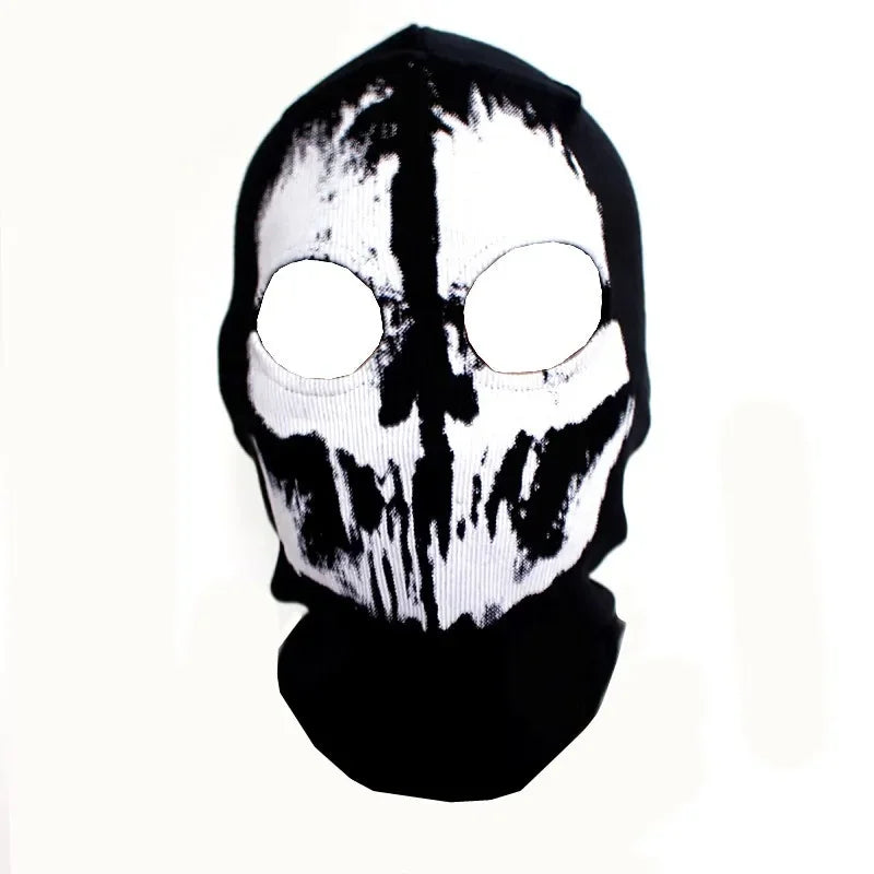 Unisex Ghost Print Skull Motorcycle Face Mask War Game Call Of Duty MWII 2022 COD Ghost Simon Riley Balaclava Mask For Adult