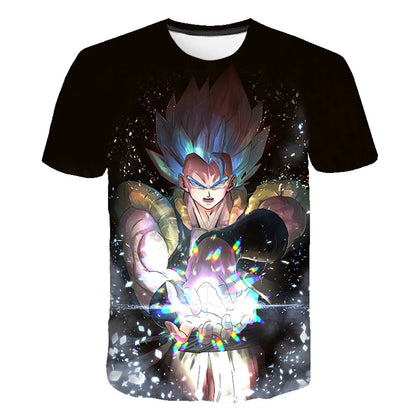 Koszulka Dragon Ball dla dzieci i dorosłych – koszulka z postacią z anime Son Goku w wersji Super Saiyan – koszulka dla chłopców – odzież dziecięca – letnie koszulki