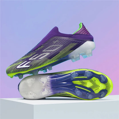 New Men's Football Boots Turf Comfortable Ultralight Soccer Shoes Non Slip Sport Fg Grass Cleats Futsal Indoor Adult Non-Slip