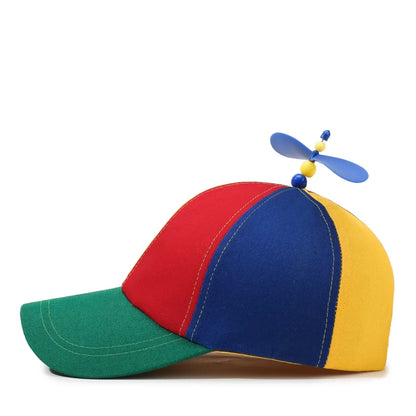 Modna czapka baseballowa z bambusa z motywem smoczej ważki, w stylu „color-block”, na wiosnę i jesień – czapka chroniąca przed słońcem na świeżym powietrzu