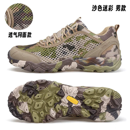 HUMTTO Hiking Shoes Men Breathable Outdoor Sports Climbing Shoes Hunting Shoes Women Trekking Sneakers Ankle Boots Tactical Shoe