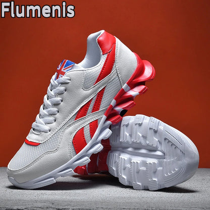 men's and women's running shoes breathable casual sneakers anti-slip vibration comfortable walking shoes 38-46