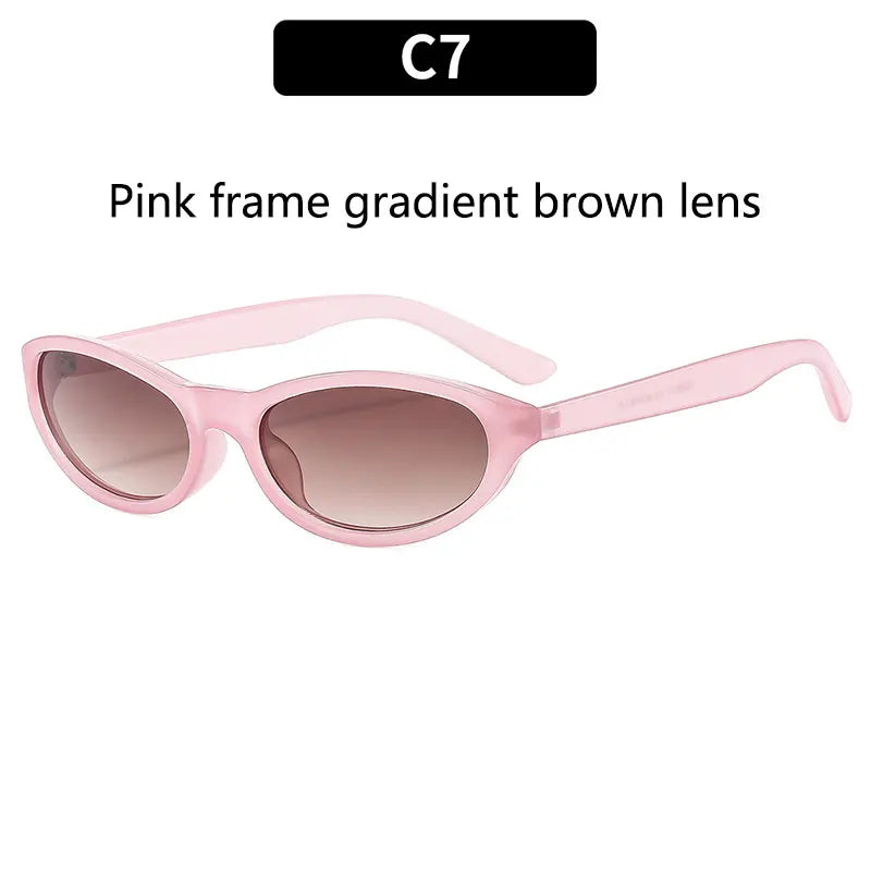 BOYSEEN Men's Hip Hop Style Sunglasses Narrow Frame Orange Eyewear UV400 Travel Beach Sunglasses U400