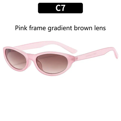 BOYSEEN Men's Hip Hop Style Sunglasses Narrow Frame Orange Eyewear UV400 Travel Beach Sunglasses U400