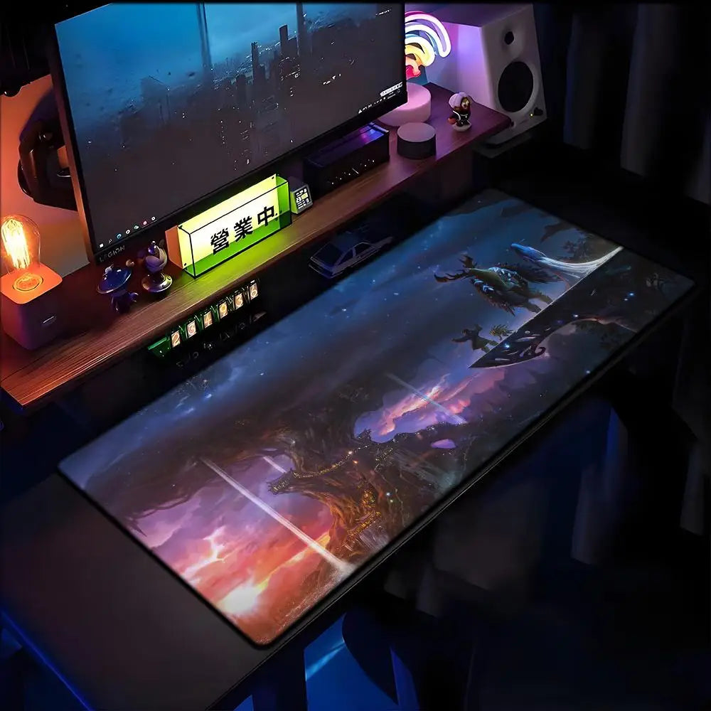 World of Warcraft Lich King -hiirimatto PC HD anime -pelitarvikkeet näppäimistön hiirimatto kannettavalle XXL pelikaappi työpöytä Mer -hiirimatto