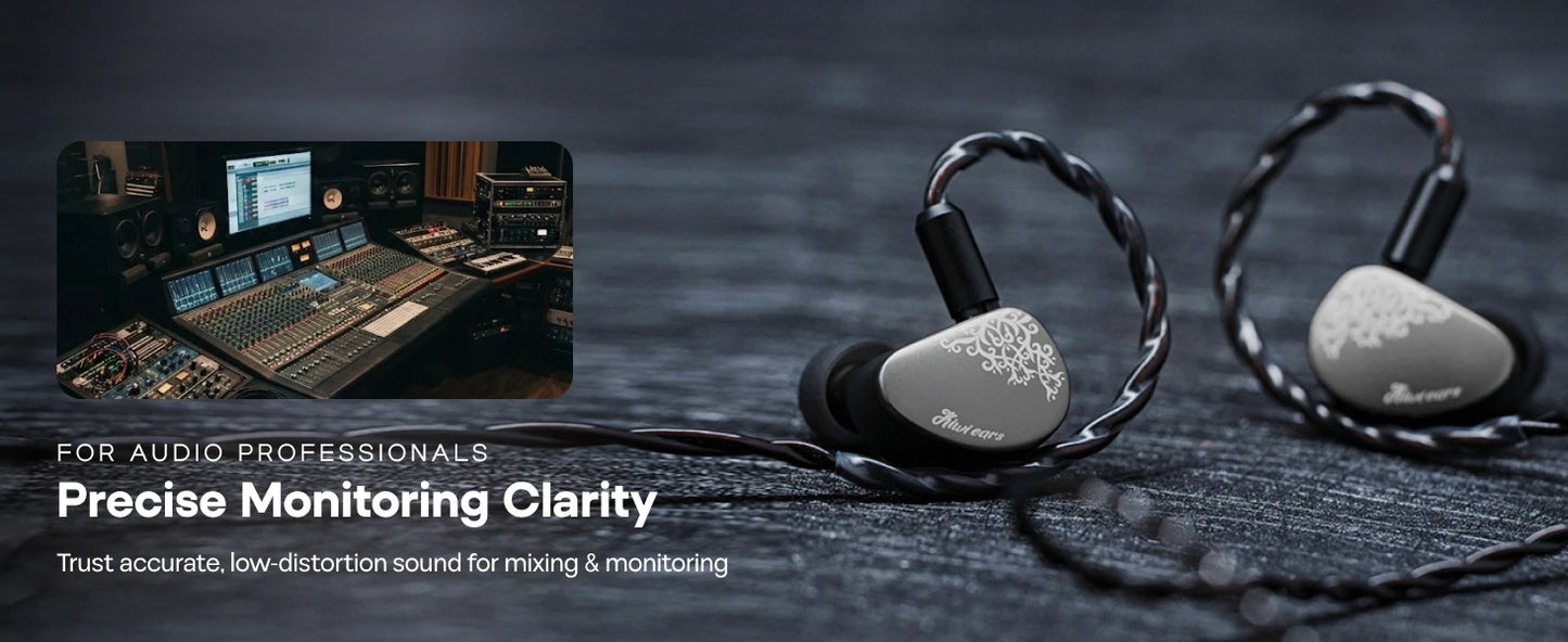 Auricolari HiFi IEM Linsoul Kiwi Ears Cadenza II con driver dinamico in titanio da 10mm, KARS 2.0 e cavo removibile