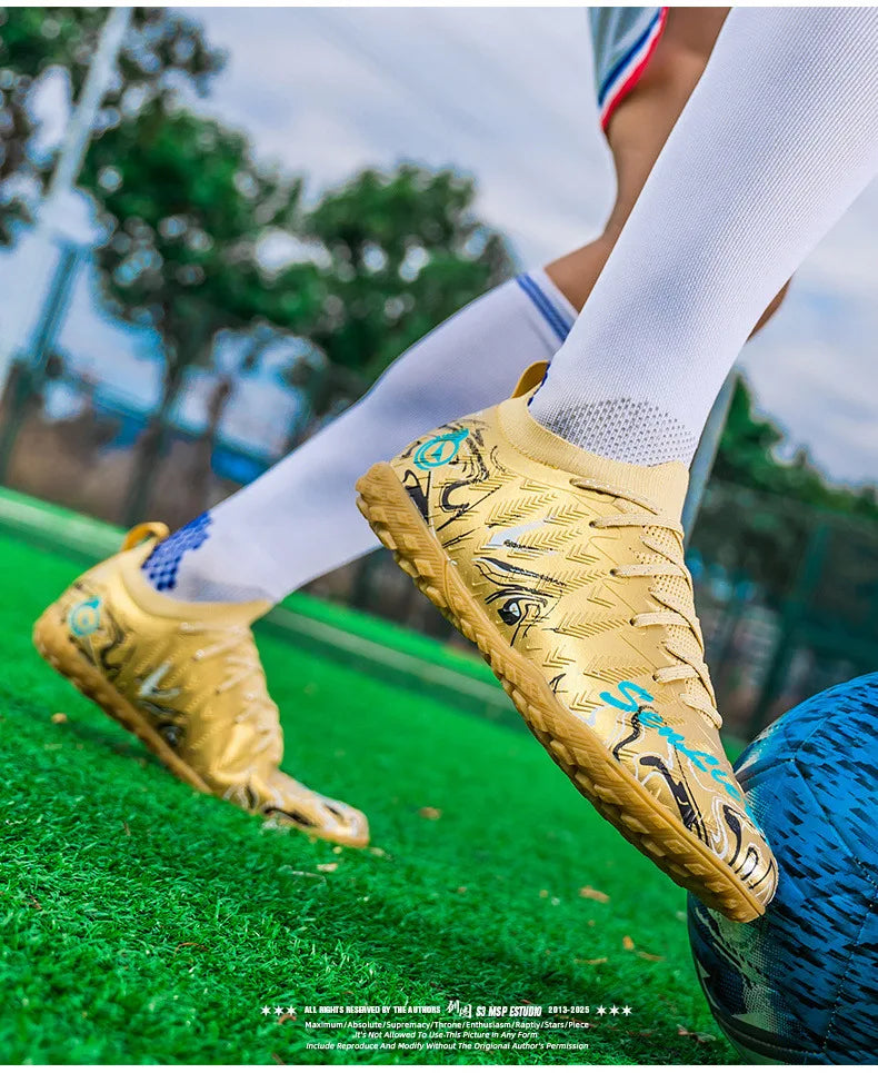 Professionelle Fußball-Sneaker für Herren und Damen, hochwertige modische Fußballschuhe für Herren, große Größe 46, Futsal-Schuhe, Herren-Trainer
