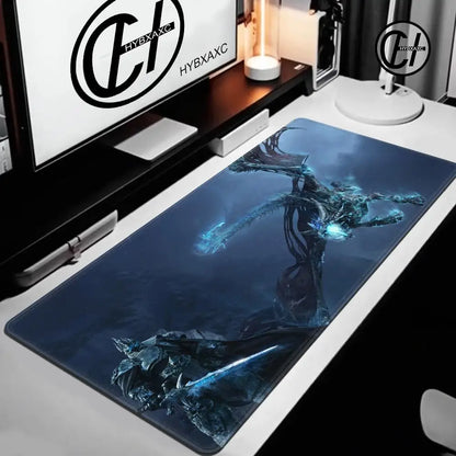 World of Warcraft Lich King -hiirimatto PC HD anime -pelitarvikkeet näppäimistöhiirimatto kannettavalle XXL-pelikaapin pöytämatto matto