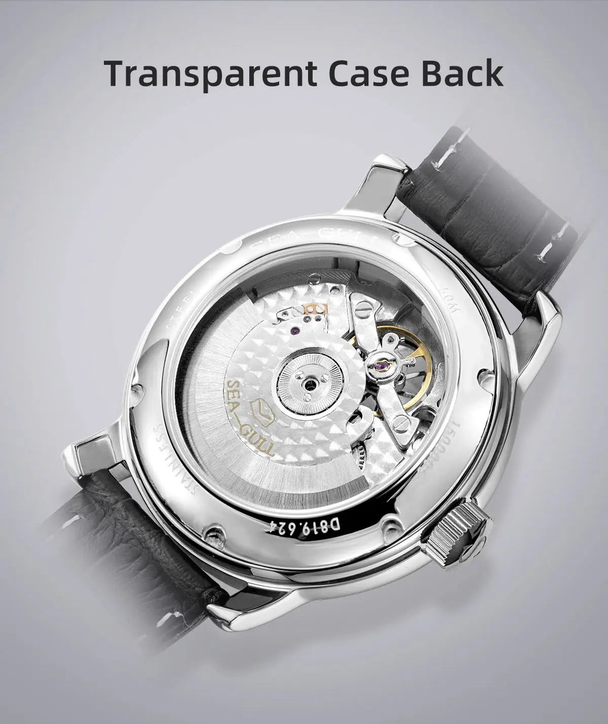NEW Men's Automatic Mechanical Wristwatch Seagull ST25 Movement Fashion Man Hollow Flywhee Casual Business Watch 819.624