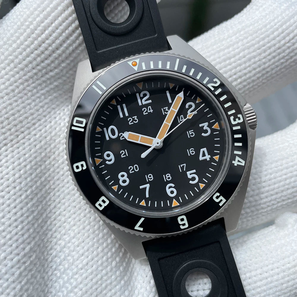 STEELDIVE SD1944 New In 45MM Stainless Steel Case 200M Waterproof NH35 Super Luminous Sapphire Glass Automatic Dive Watch