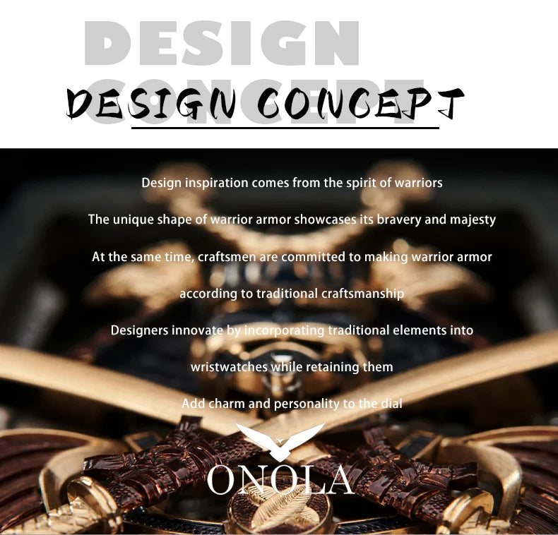ONOLA Luxury Men's Automatic Mechanical Watch Waterproof Watch Luminous Barrel Shape Military Sports Wristwatch Men's Watch