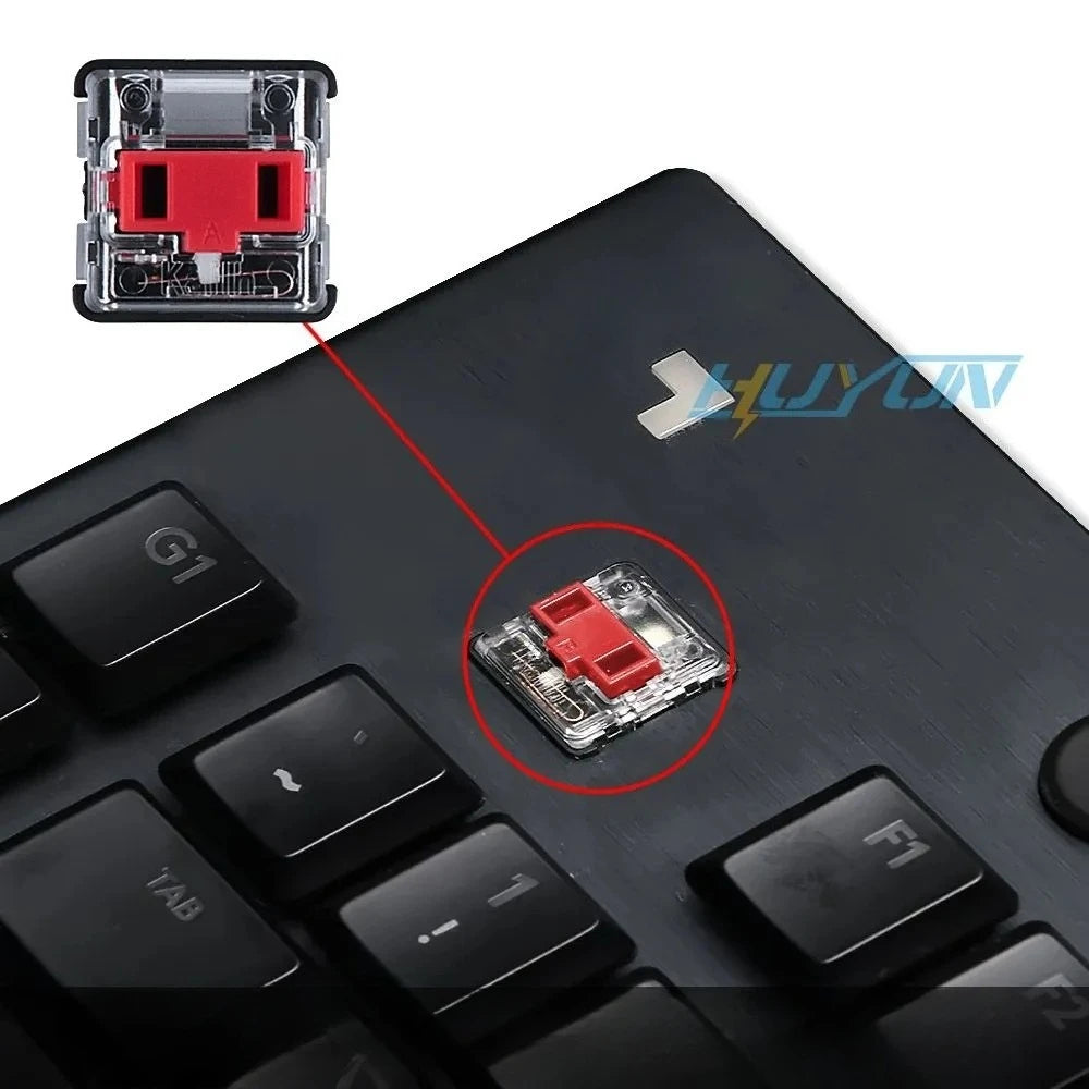 G915 913 TKL G815 G813 strukturierte, rutschfeste, transparente, hintergrundbeleuchtete Tastenkappe, geeignet für Logitech mechanische Tastaturen
