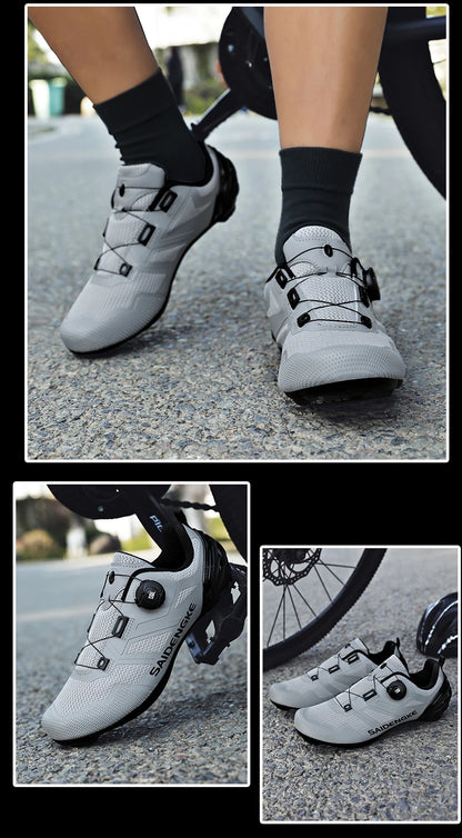 Unisex nye cykelsko – professionelle, lette, luksuriøse og originale landevejs-/MTB-racercykelsko i gummi til mode, cykel, streetwear og sport