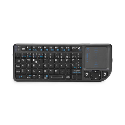 Rii X1 2.4GHz Black Mini Wireless Keyboard US/RU/ES/FR Air Mouse With Touchpad Remote Control For Android TV Box/PC/Laptop