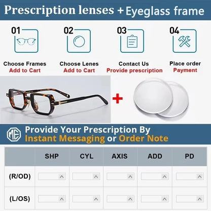 Fashion Design Handmade Square Acetate Sunglasses For Men Women Classic Sunglasses outdoor UV400 Protection Logo Customization