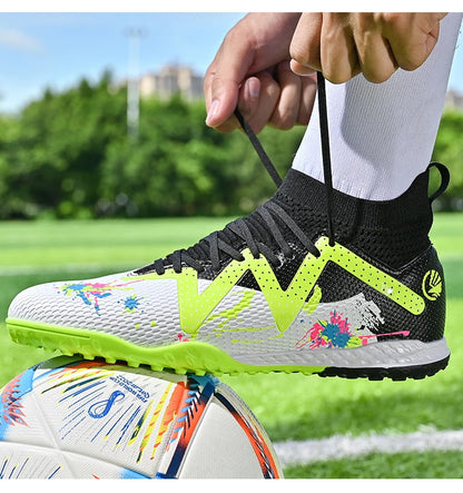 Men's New TF Football Boots Society Professional Comfortable Top Quality Male Soccer Shoes Adult Casual Ultralight Football Shoes