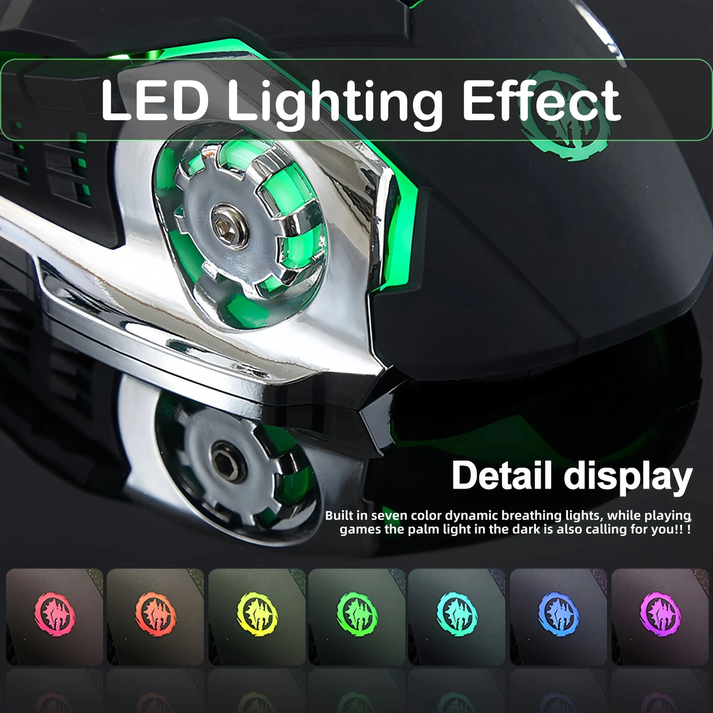 KEBIDUMEI Dual-Mode Bluetooth 5.2 Mouse 2.4G Wireless Mouse RGB Gaming Mouse Rechargeable Silent Mouse 3600 DPI  Mice for Laptop