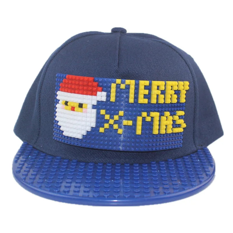 Karikatūrinės „Patchwork“ beisbolo kepurės, „DIY“ blokai, „Snapback“ kepurės, hiphopo kepurės vyrams ir moterims, nuimami „Pixels“ elementai, „Dad Hats“ kepurės, kepurės vaikams ir suaugusiems