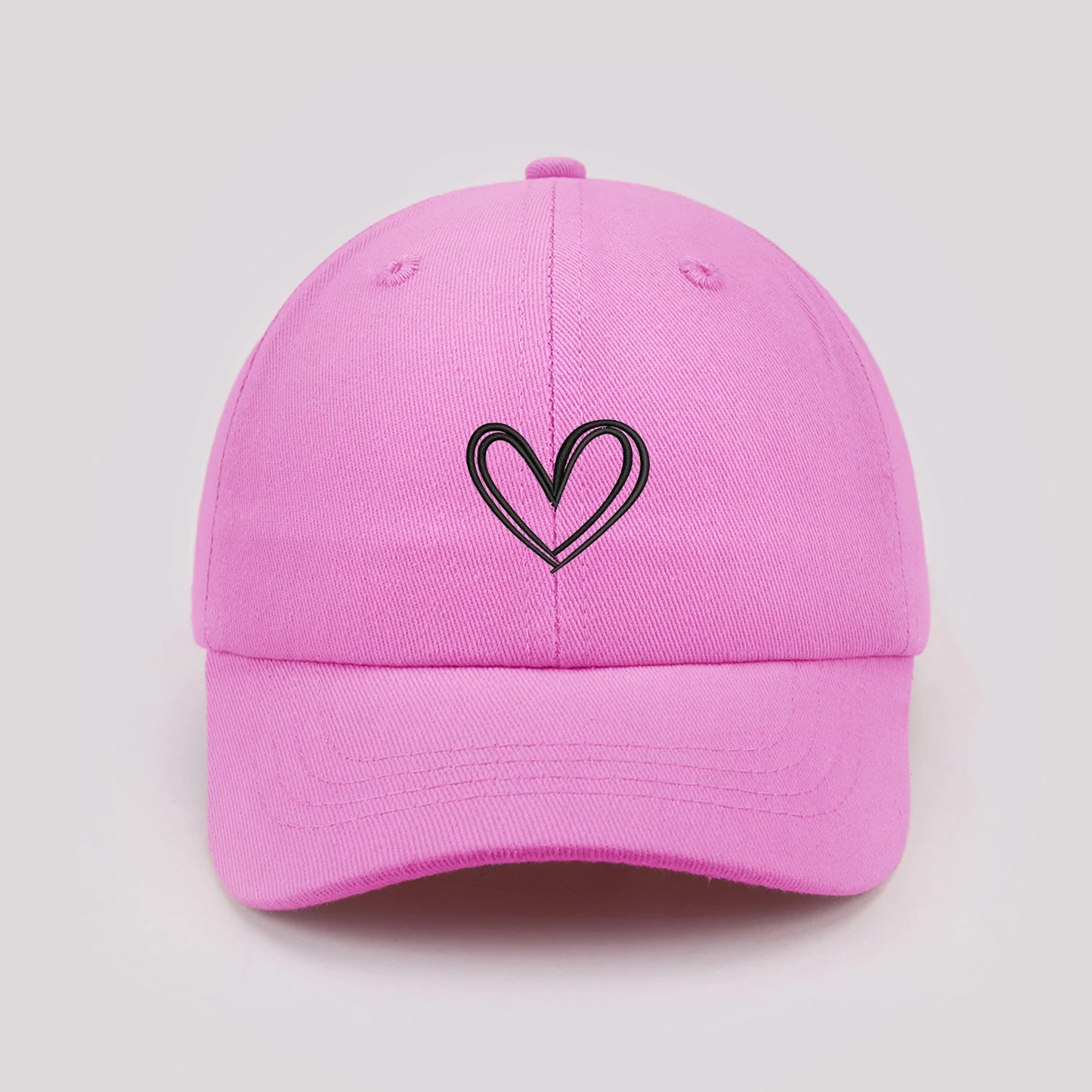 Cartoon heart-shaped Baby Baseball Cap Cute Solid Color Toddler Sun Hat with Ears Summer Adjustable Kids Boy Girl Peaked Cap ﻿