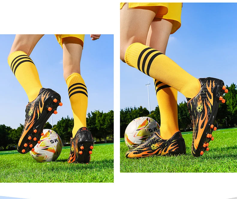 Professional Children's Football Shoes Outdoor Soccer Shoes Kids Futsal Sneakers Lightweight Non-slip Child Soccer Cleats Boys