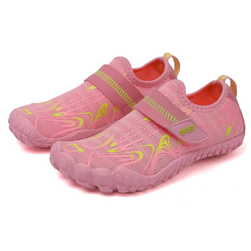 Neue schnelle Strand- und Tauchschuhe für Kinder, Jungen und Mädchen, Qianjiang Schwimmschuhe, Indoor-Fitness-Bodenschuhe, Badeschuhe 29-38#