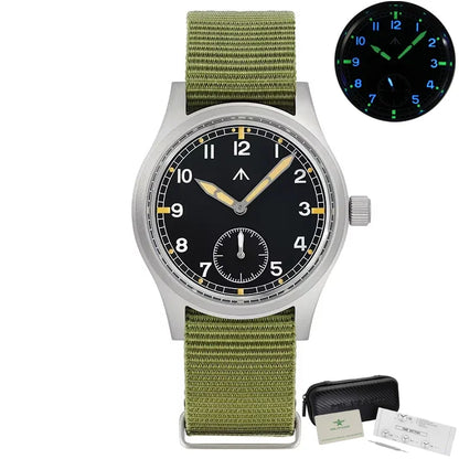 Militado D12 Quartz Watch Men VD78 Movement Domed Sapphire Crystal V2 Clear AR Coating Wristwatch 10Bar Water Resistance Watch