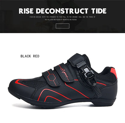 New Men's Cycling Sneakers with Cleats Speed Cycling Shoes for Women, Rubber-Soled Cycling Shoes