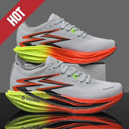 Nuove scarpe da running con piastra in carbonio per maratona, da uomo e donna, sportive, traspiranti, leggere, comode, antiscivolo e casual