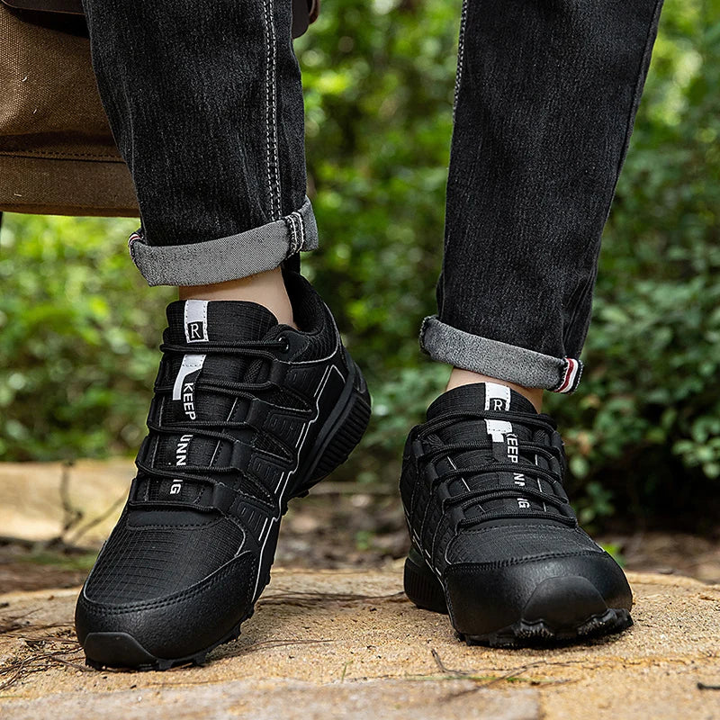 Men’s Lockless Cycling Shoes, Outdoor Mountain Cross-Country Non-Slip Hiking Shoes, Breathable Sports Shoes, Road Cycling Shoes