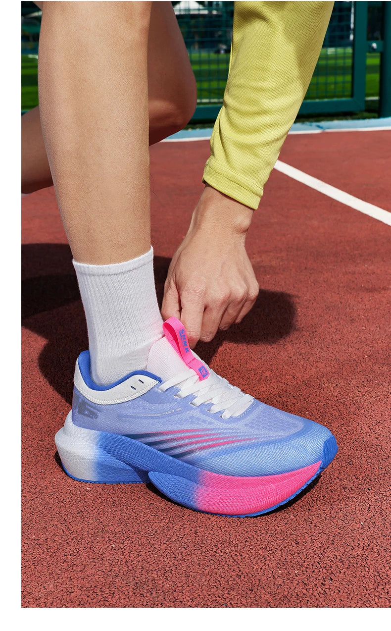 Scarpe da corsa nuove con piastra in carbonio per maratona, da uomo, sportive, traspiranti, leggere, comode da donna, sneakers atletiche antiscivolo casual