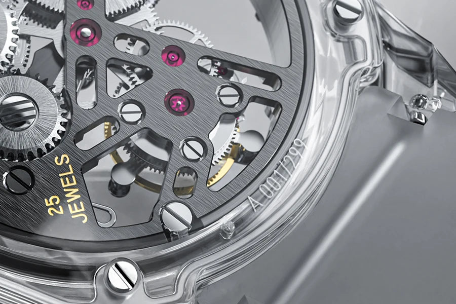 AGELOCER Limited Edition "Ice Never Melts" Free-sprung Crystal Tourbillon Watch Luxury Manual Mechanical Watches