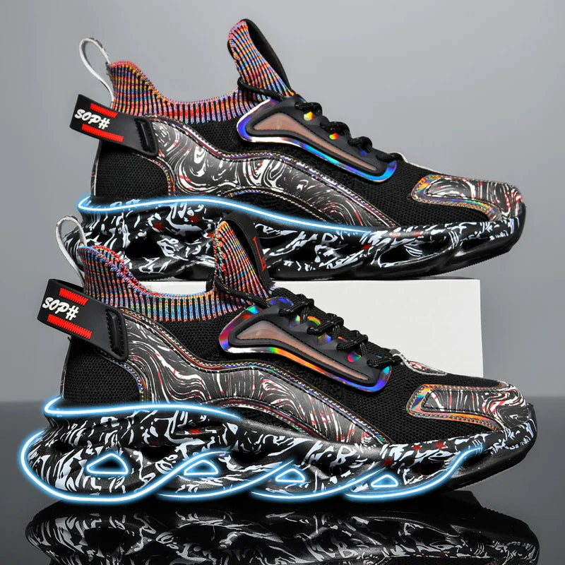 Herrskor Sneakers Herrskor för fritid Herrskor tennis Lyxskor Träningsskor Löpskor Andningsbara skor Modeloafers Löparskor för män