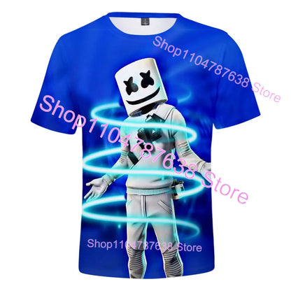 T-shirt de verão Raven Ultima Knight F-Fortnite, t-shirt masculina com estampado 3D Banana Peely, tops de jogo Battle Royale, presentes de aniversário
