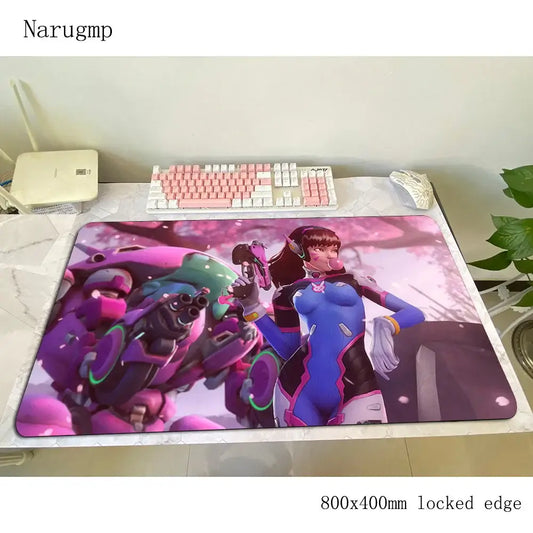 Overwatch Mauspad 80x40cm Gaming-Mauspad Halloween-Geschenk großes Mauspad Gamer-Computertischmatte Notebook-Mousemat PC