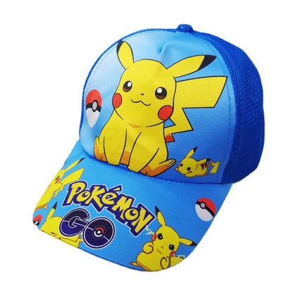 Animuotų „Pokemon“ beisbolo kepurė su Pikachu, reguliuojama „Pokemon“ cosplay, hip-hop stiliaus kepurė vaikams, mergaitėms ir berniukams, anime figūrėlės, žaislai, dovanos vaikams